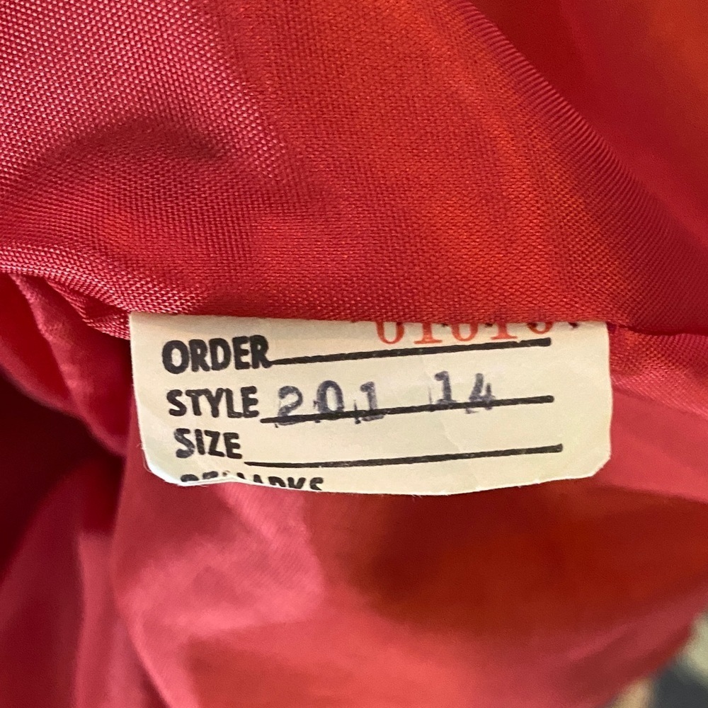 USA Made! Rare Red Double-Breasted Women's wool coat - Picture 8 of 8